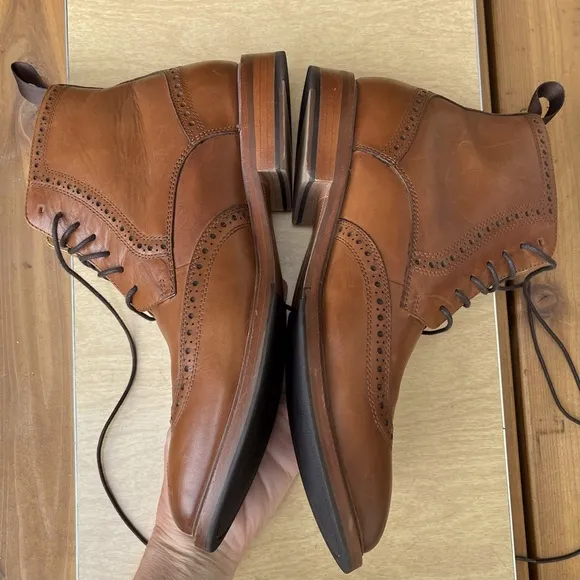Herring Shoes Men’s Limerick Brogue Boot in Sz 43 UK/10 US