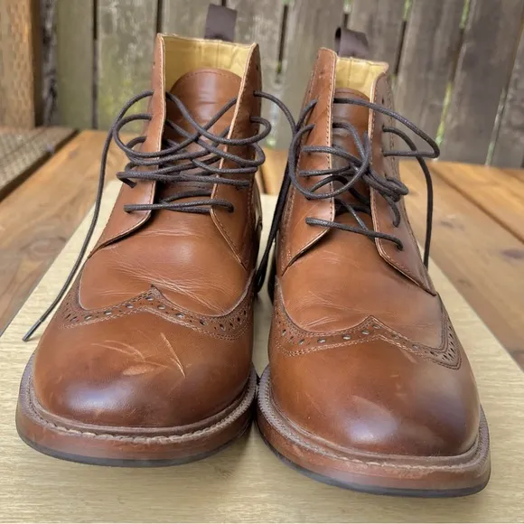 Herring Shoes Men’s Limerick Brogue Boot in Sz 43 UK/10 US