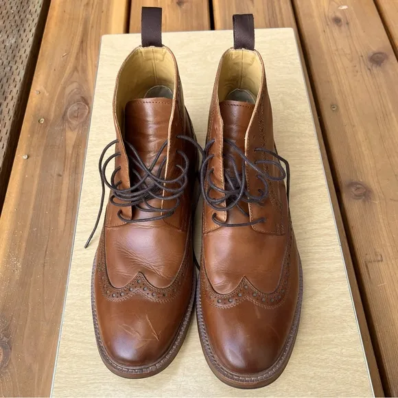 Herring Shoes Men’s Limerick Brogue Boot in Sz 43 UK/10 US