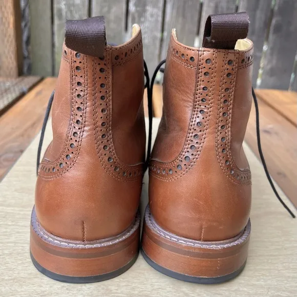 Herring Shoes Men’s Limerick Brogue Boot in Sz 43 UK/10 US