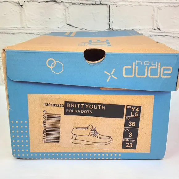 HEY DUDE 'BRITT' FUR LINING SNAP &amp; FOLD CUFF TWO LOOKS IN ONE SHOE BL. POLKA-DOT