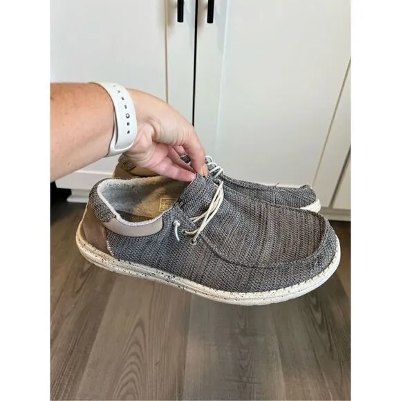Hey Dude Men's 13 Patrick Sox Slip On Shoes Dusty Olive Green Grey Comfort