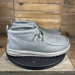 Hey Dude Wall Mid Workwear Mens Size 9 Gray Casual Slip On Comfort Shoes