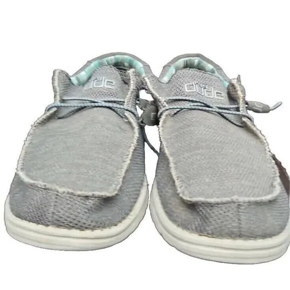 Hey Dude Wally Sox Charcoal Gray Slip on Loafers Shoes Men's Size 12