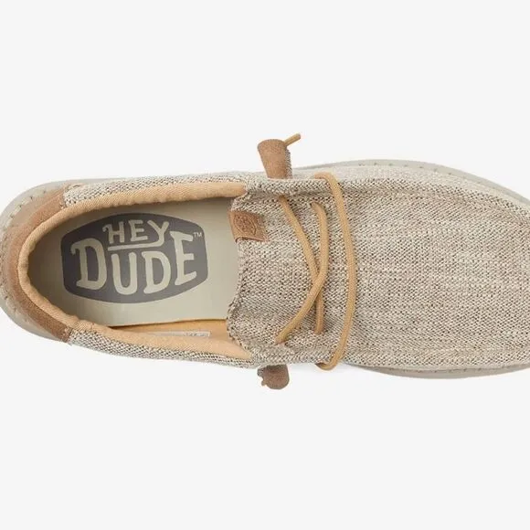 Hey Dude Men's Wally Ascend Woven Casual Shoes Sz 8 41 EU Slip-On NEW~~