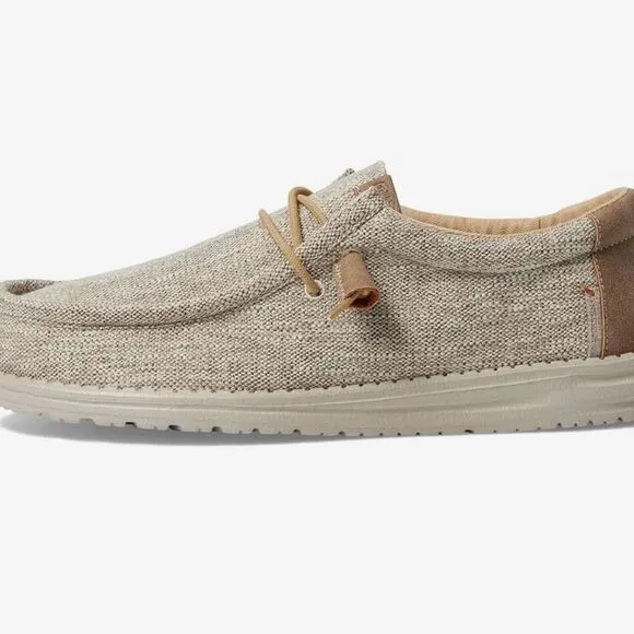 Hey Dude Men's Wally Ascend Woven Casual Shoes Sz 8 41 EU Slip-On NEW~~