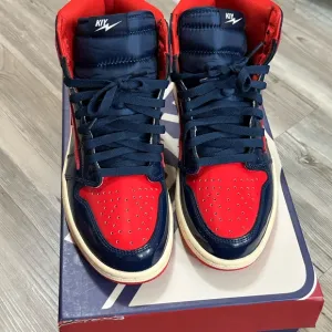 HI DCCXVIII KIY Red and Blue High-Top Sneakers