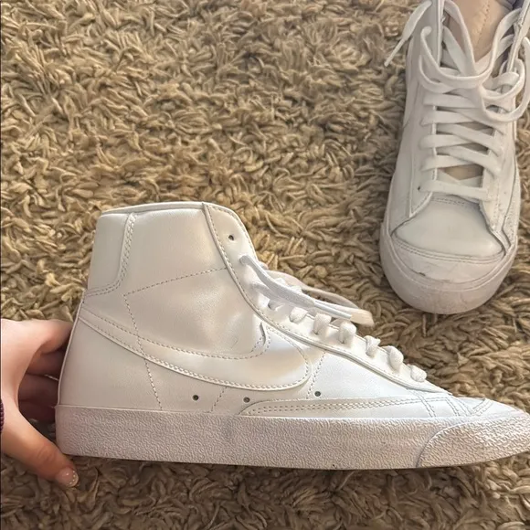 High-Top White Sneakers