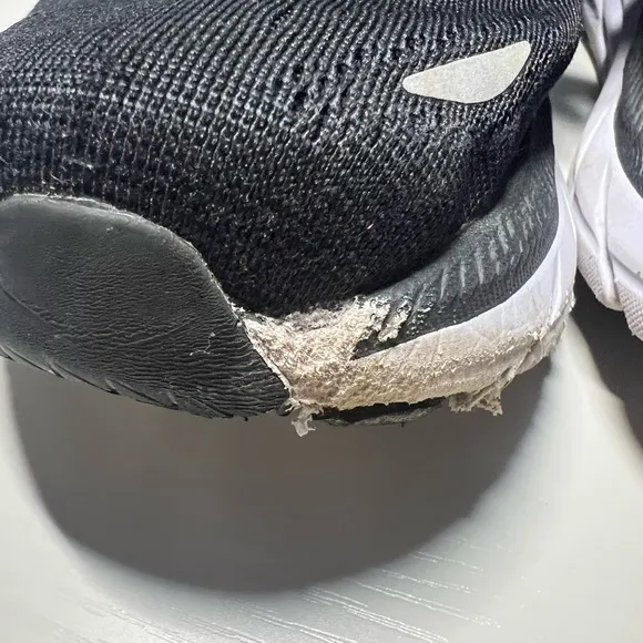 Hoka Black Athletic Shoes with Mesh Design