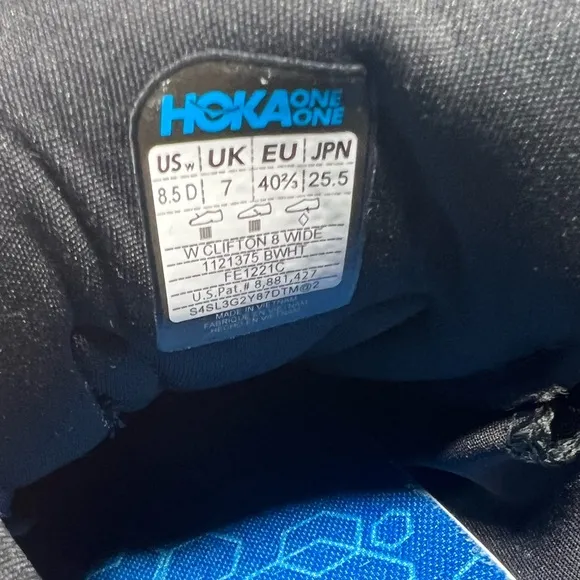 Hoka Black Athletic Shoes with Mesh Design