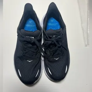Hoka Black Athletic Shoes with Mesh Design