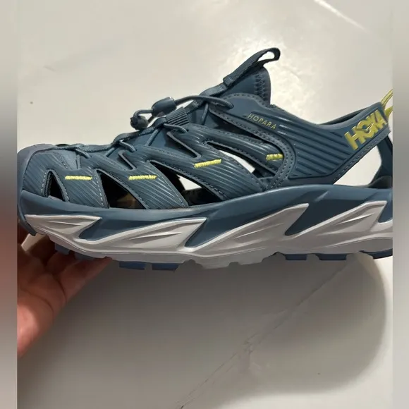 Hoka Hopara All Terrain Blue Outdoor Shoes with Ventilated Design,Cushioned Sole