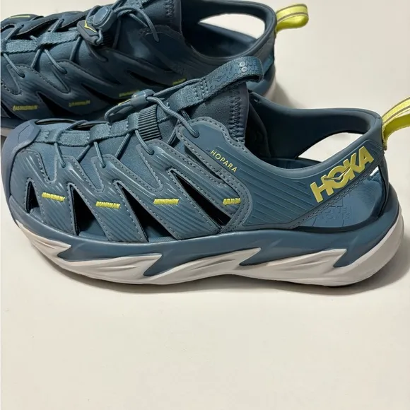 Hoka Hopara All Terrain Blue Outdoor Shoes with Ventilated Design,Cushioned Sole