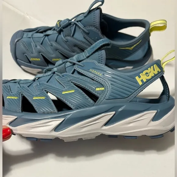 Hoka Hopara All Terrain Blue Outdoor Shoes with Ventilated Design,Cushioned Sole