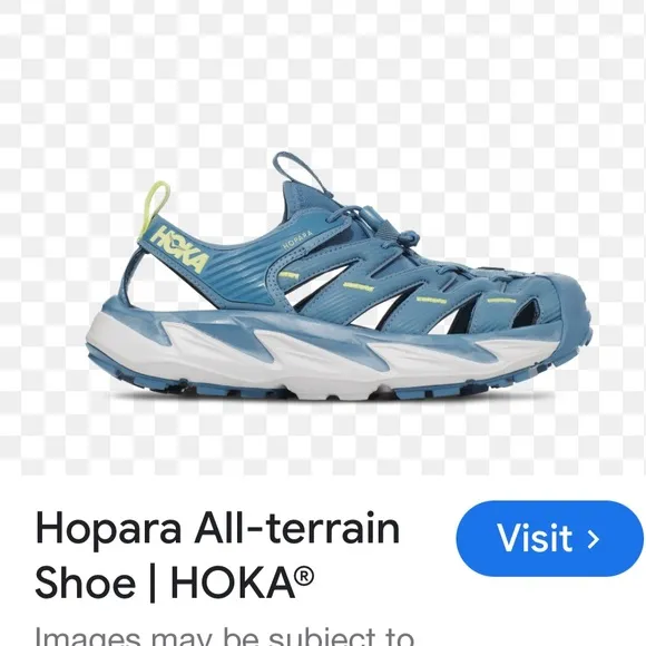 Hoka Hopara All Terrain Blue Outdoor Shoes with Ventilated Design,Cushioned Sole