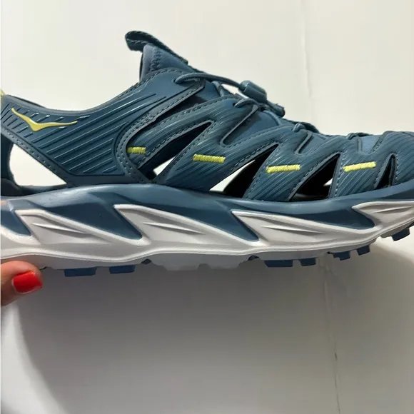 Hoka Hopara All Terrain Blue Outdoor Shoes with Ventilated Design,Cushioned Sole