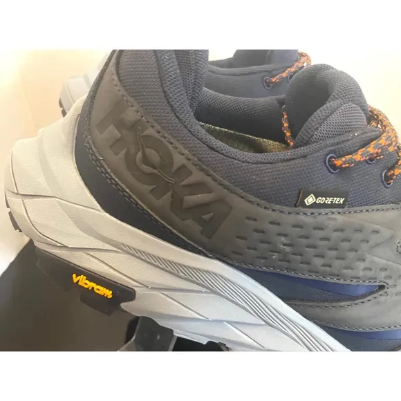 Hoka One Anacapa Low GTX Blue Hiking Trail Shoe Men's Size 10.5 M Athletic Trail