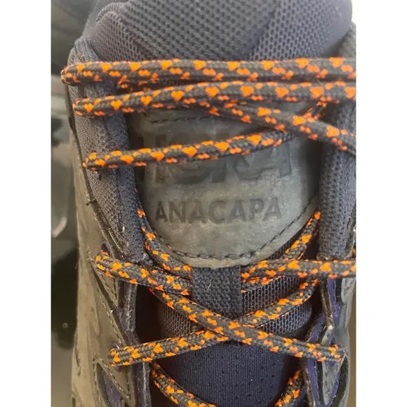 Hoka One Anacapa Low GTX Blue Hiking Trail Shoe Men's Size 10.5 M Athletic Trail