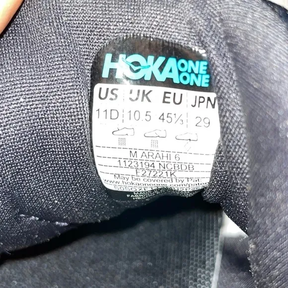 Hoka One One Arahi 6 Blanc De Blanc Size 11​​​​​