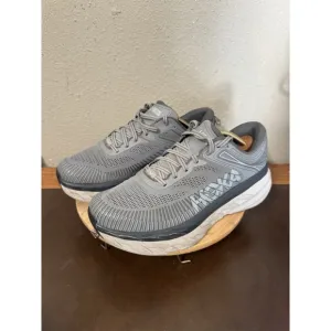 HOKA ONE ONE Bondi 7 Men's Running Training Outdoor Shoes Gray 8.5 2E Wide