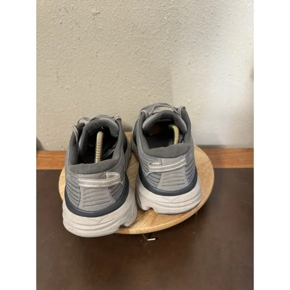 HOKA ONE ONE Bondi 7 Men's Running Training Outdoor Shoes Gray 8.5 2E Wide