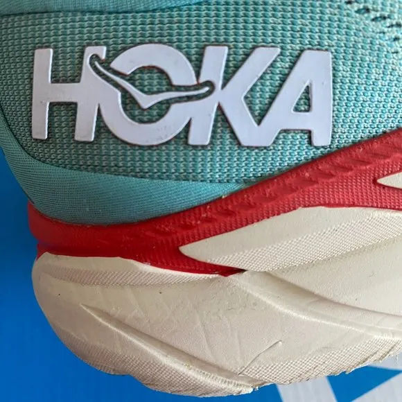 Hoka One One Clifton 8 Aquarelle Blue Women's Running Shoes Size 8B 1119394 AEBL