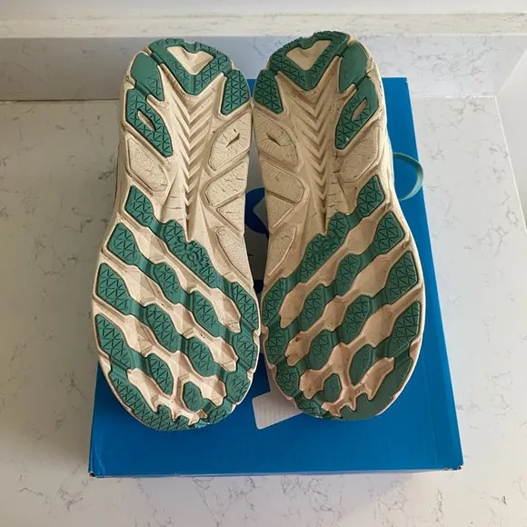 Hoka One One Clifton 8 Aquarelle Blue Women's Running Shoes Size 8B 1119394 AEBL