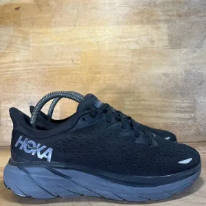 Hoka One One Clifton 8 Womens Size 8 (Mens Sz 7) Running Shoes Sneakers Black