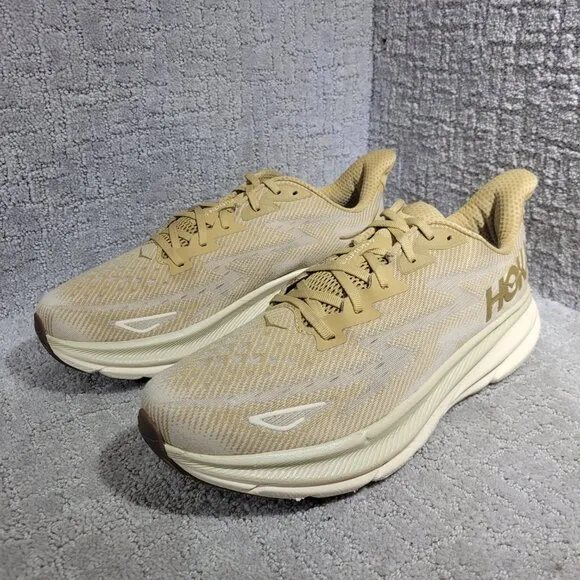 Hoka One One Clifton 9 Men's Size 13D US Wheat Running Walking Shoes 1127895-WHF
