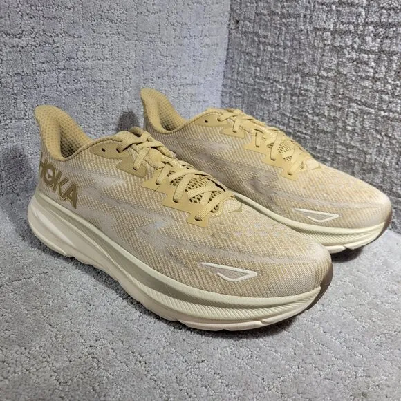 Hoka One One Clifton 9 Men's Size 13D US Wheat Running Walking Shoes 1127895-WHF