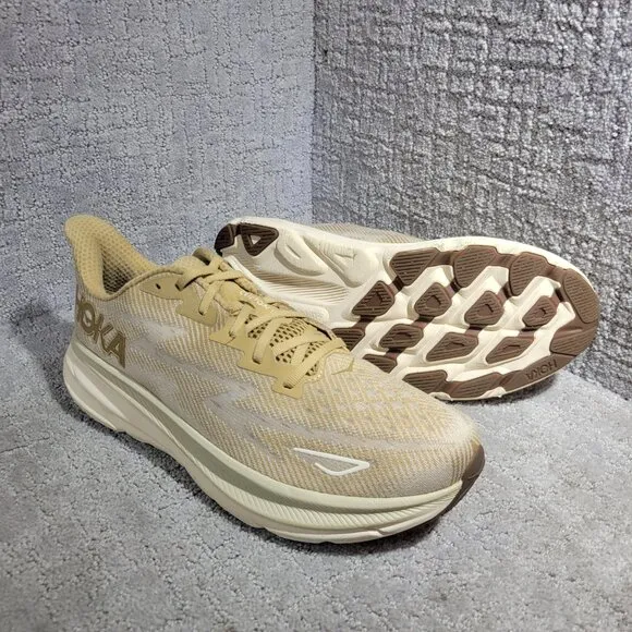 Hoka One One Clifton 9 Men's Size 13D US Wheat Running Walking Shoes 1127895-WHF