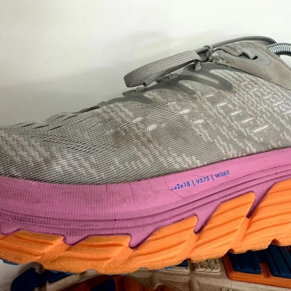 HOKA ONE ONE Gaviota 4 Sneaker Shoes Womens 9.5 Multi Mesh Athletic Low Top