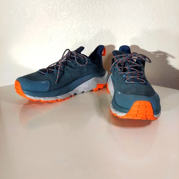 Hoka One One Kaha 2 Goblin Blue/Harbor Mist Leather Sneaker Men's Size 11.5 D