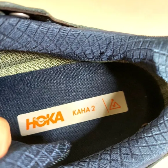 Hoka One One Kaha 2 Goblin Blue/Harbor Mist Leather Sneaker Men's Size 11.5 D