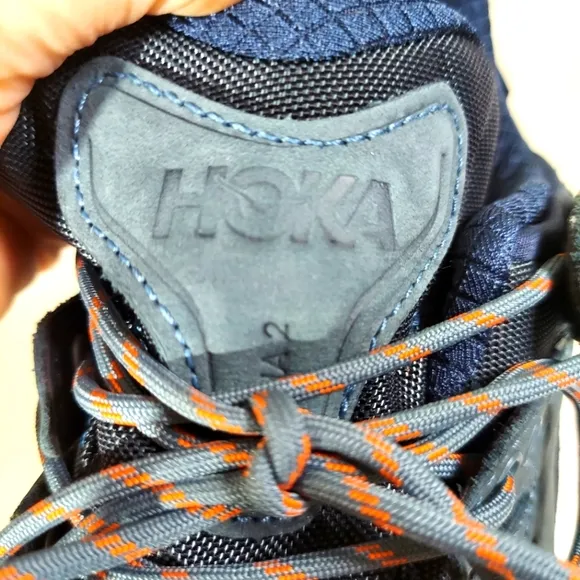 Hoka One One Kaha 2 Goblin Blue/Harbor Mist Leather Sneaker Men's Size 11.5 D