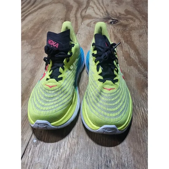 Hoka One One Mach 5 Men Sz 10D Yellow Running Athletic Shoes 1127893