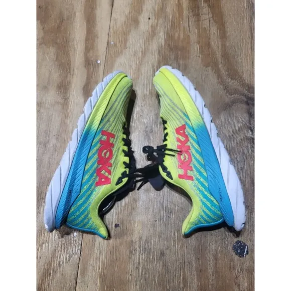 Hoka One One Mach 5 Men Sz 10D Yellow Running Athletic Shoes 1127893