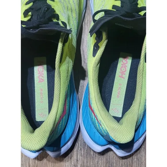 Hoka One One Mach 5 Men Sz 10D Yellow Running Athletic Shoes 1127893