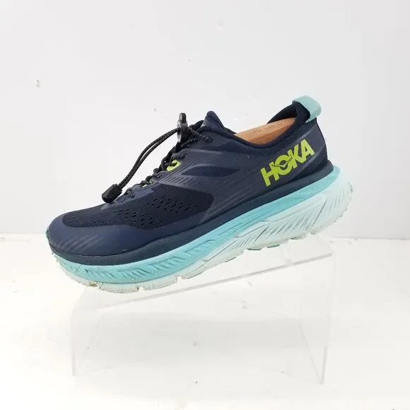 Hoka One One Stinson ATR Womens Blue Mesh Running Walking Shoes Sneakers 9.5