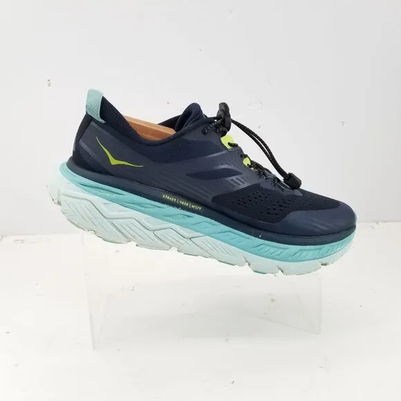 Hoka One One Stinson ATR Womens Blue Mesh Running Walking Shoes Sneakers 9.5