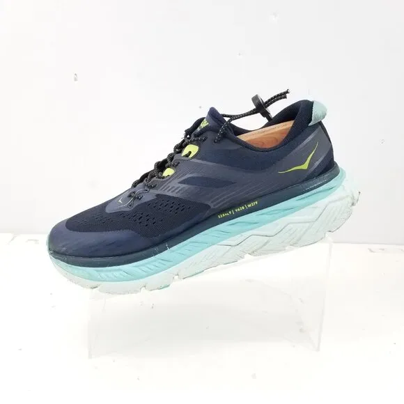 Hoka One One Stinson ATR Womens Blue Mesh Running Walking Shoes Sneakers 9.5