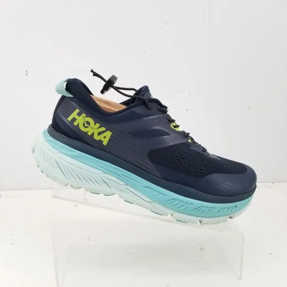 Hoka One One Stinson ATR Womens Blue Mesh Running Walking Shoes Sneakers 9.5