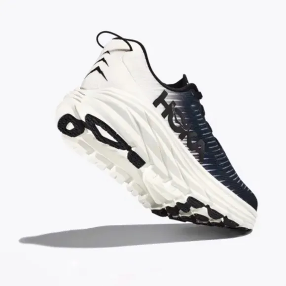 Hoka One One The Rincon 3 Sneaker Shoes in Black/White Size 12.5 Wide