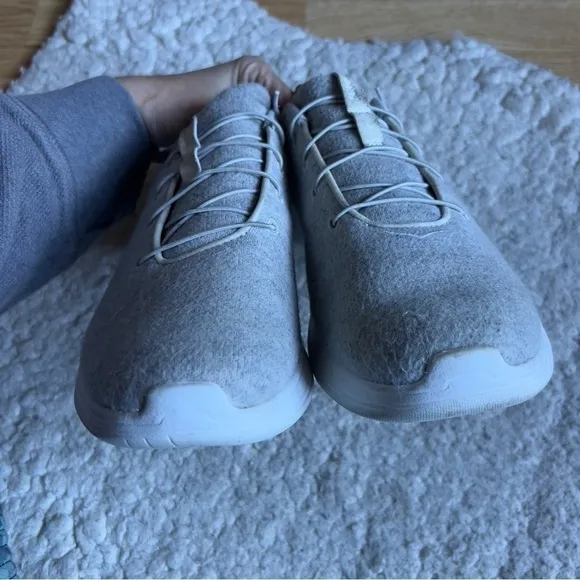 Hoka One One Woman's Hupana Flow Wool Gray Running Shoes Size 11