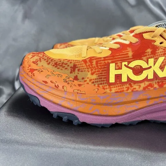 Hoka One Speedgoat 6 Women's 10 D Sneaker Shoes Trail Orange Running Walking Gym