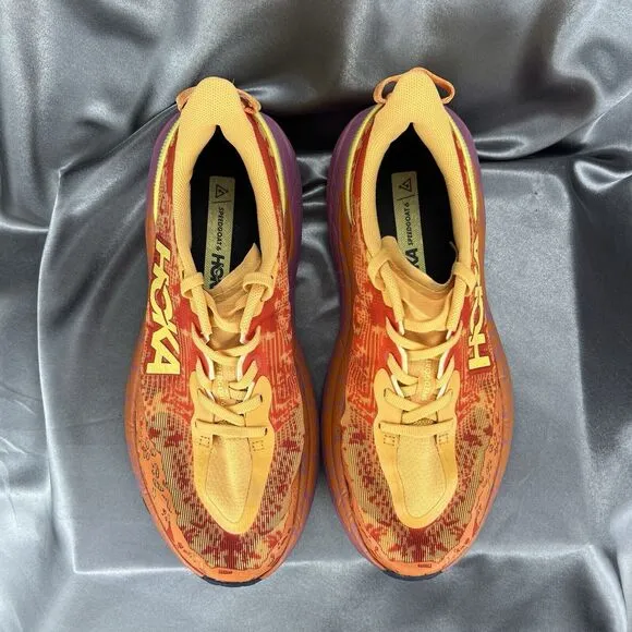 Hoka One Speedgoat 6 Women's 10 D Sneaker Shoes Trail Orange Running Walking Gym
