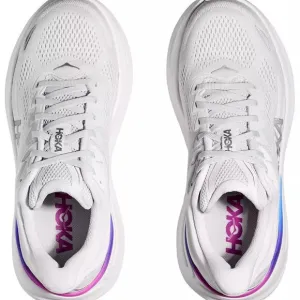 HOKA Women's Bondi 9 Running Shoes Color Ash Grey/White
