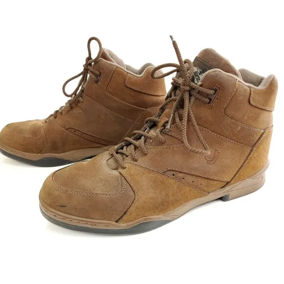 Horse Shoes Roper Mens Size 13 Pig Oiled Suede Boots Brown