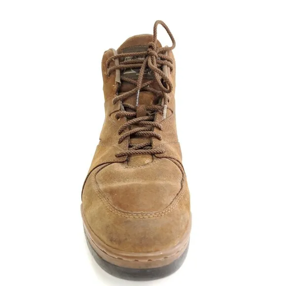 Horse Shoes Roper Mens Size 13 Pig Oiled Suede Boots Brown