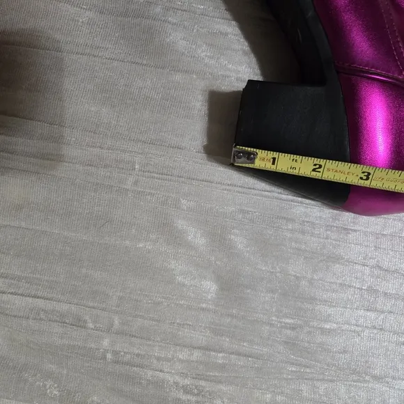 Hot Pink metallic cowboy boots
